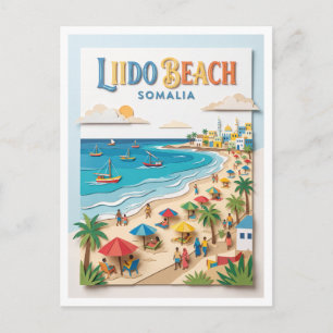 Liido-Strand Mogadischu Somalia Postkarte