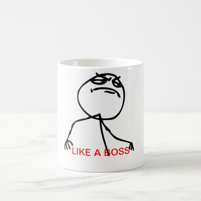 LIKE A BOSS Tasse (Mittel)