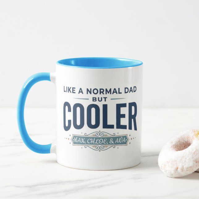 Like a Normal Dad Tasse | Personalisierte Namen  (Mit Donut)