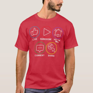 Like Abonnieren Hithe Klingel Kommentar Teilen Liv T-Shirt