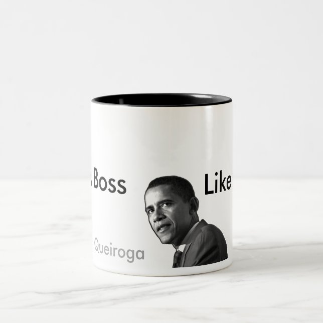 Like der Boss Zweifarbige Tasse (Mittel)