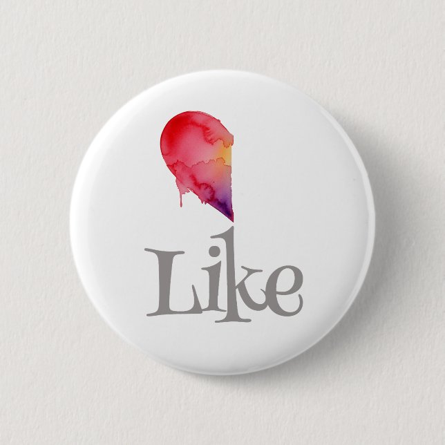 Like - half heart button (Vorderseite)