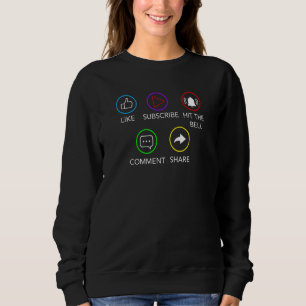Like Teilen Abonnieren Kommentar Videoinhalt teile Sweatshirt