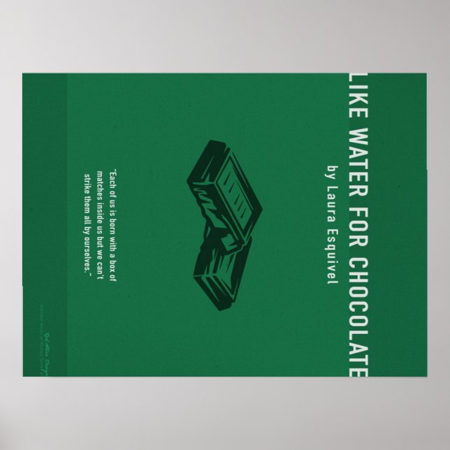 Like Water For Chocolate,Cute Chocolate Lover Gift Poster (Vorne)