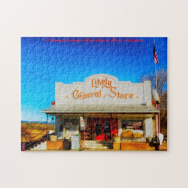 Likley General Store California.Christmas Gruß Puzzle (Horizontal)