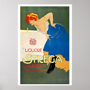 Likör Strega Vintage-Werbeplakat Poster