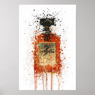 Likörflaschen-Wandkunst-Druck 'Mandel' Poster