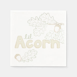 Lil Acorn Sketch Baby Dusche Serviette