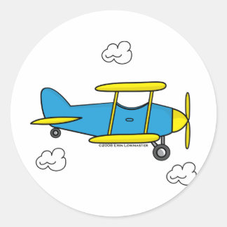 Lil Airplane Runder Aufkleber