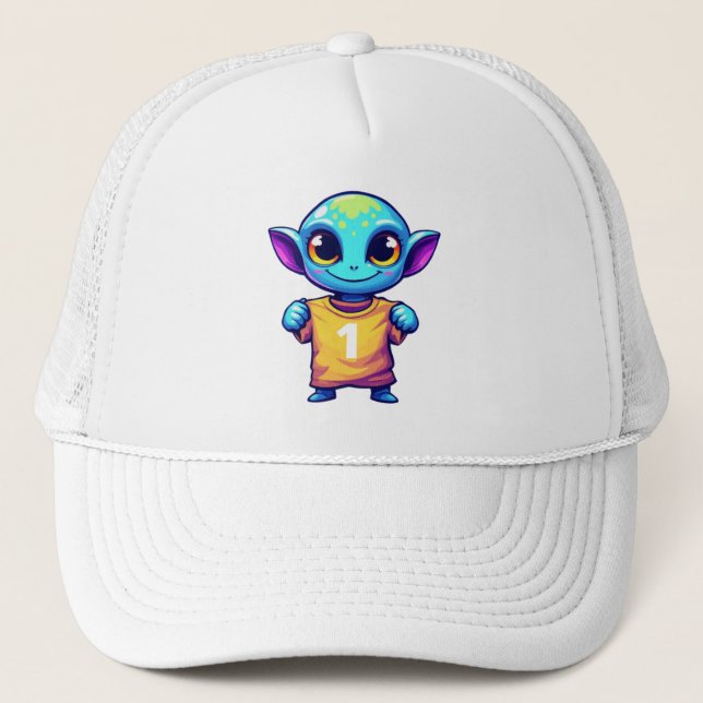 Lil' Alien Truckerkappe (Vorderseite)