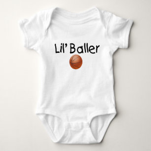 Lil Baller Basketball Baby Strampler