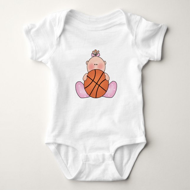 Lil Basketball Baby Girl Strampler (Vorderseite)