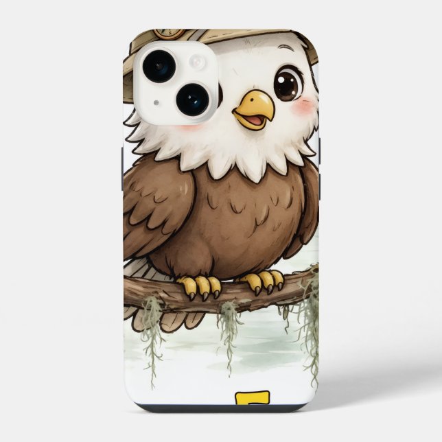 Lil' Bayou Explorers Eagle iPhone 14 Hülle (Rückseite)
