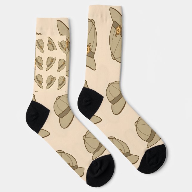Lil' Bayou Explorers Explorer Hüte Muster Socken (Rechts)