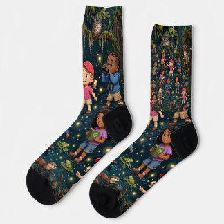 Lil' Bayou Explorers Firefly Nacht Socken Muster