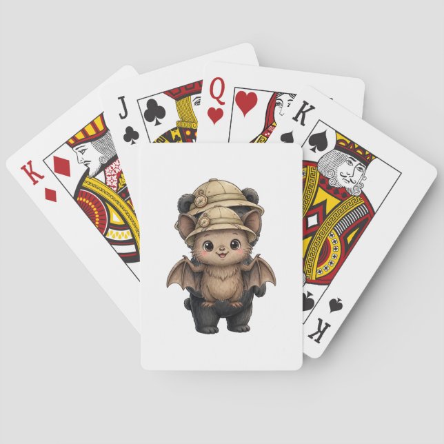 Lil' Bayou Explorers Fledermaus Spielkarten (Rückseite)