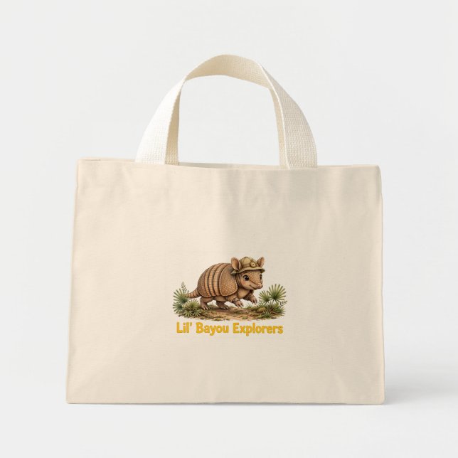 Lil' Bayou Explorers Gürteltier Mini-Tasche Mini Stoffbeutel (Vorne)