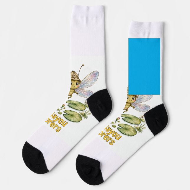 Lil' Bayou Explorers Libellen-Socken Socken (Linkes Detail)