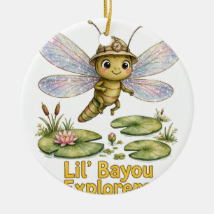 Lil' Bayou Explorers Libellen-Weihnachtsschmuck Keramik Ornament
