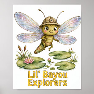 Lil' Bayou Explorers Libellenposter Poster