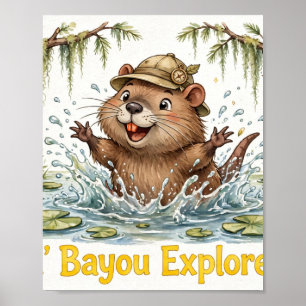 Lil' Bayou Explorers Nutria Poster