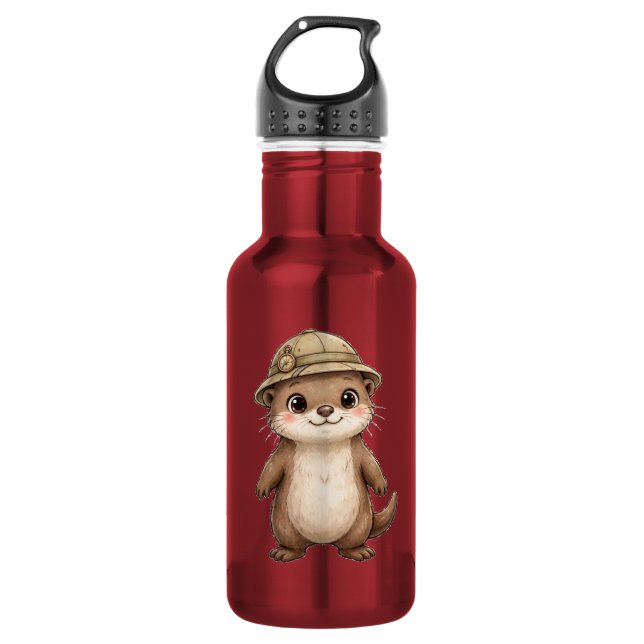 Lil' Bayou Explorers Otter Wasserflasche (Vorderseite)