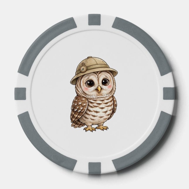 Lil' Bayou Explorers Schleiereule Poker Chips (Vorderseite)