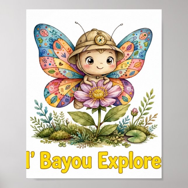 Lil' Bayou Explorers Schmetterlingsplakat Poster (Vorne)