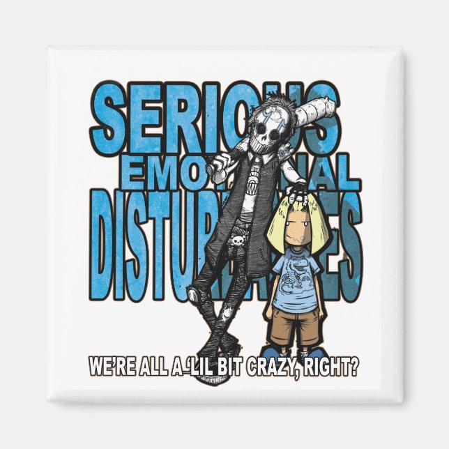 Lil Bit Crazy Office Magnet (Vorne)