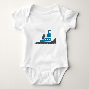 Lil Blau-Schlepper Baby Strampler