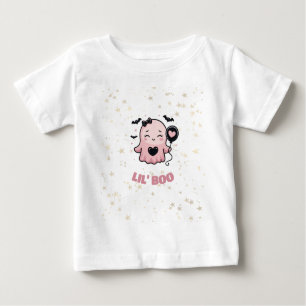 LIL' BOO Niedlich Pink Ghost mit Ballon T - Shirt