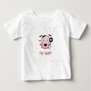 LIL' BOO Süßes rosa Gespenst mit Ballon-T-Shirt Baby T-shirt