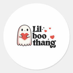 Lil Boo Thang Valentine Niedlich Hearts Ghost Vale Runder Aufkleber