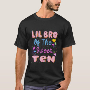 Lil Bro der süßen 10. Donut Geburtstagsparty T-Shirt