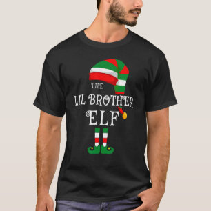 Lil Brother Elf Familie Weihnachten Matching Pajam T-Shirt
