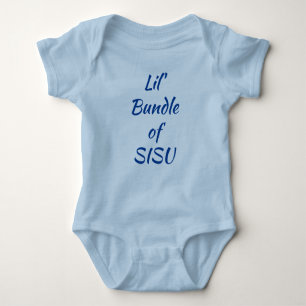 Lil' Bundle von SISU Finnish Baby One-Piece (blau) Baby Strampler