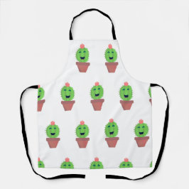 Lil Cactus Niedlich Cartoon Sukkulent Fun Art Schürze
