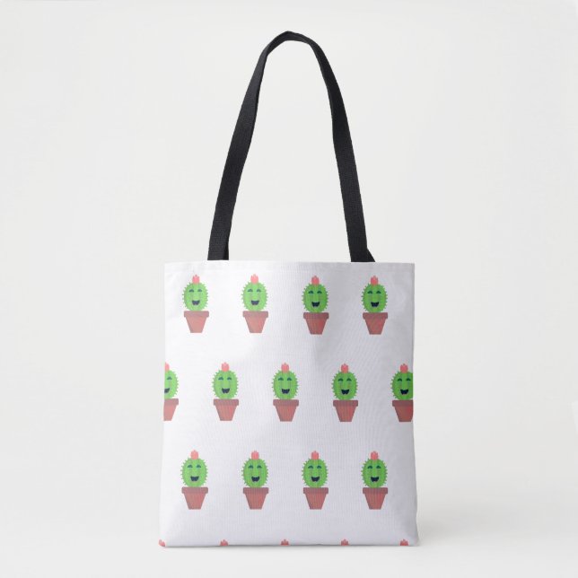Lil Cactus Niedlich Cartoon Sukkulentes Muster (Vorderseite)
