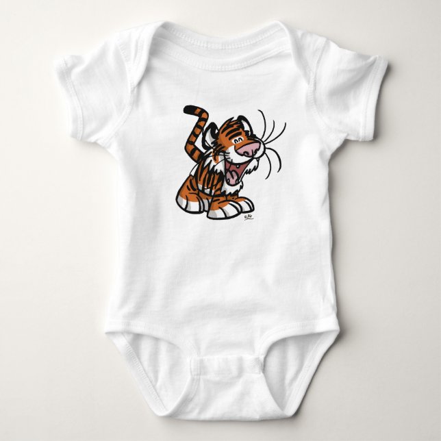 Lil' Cartoon Tiger Baby Apparel Strampler (Vorderseite)
