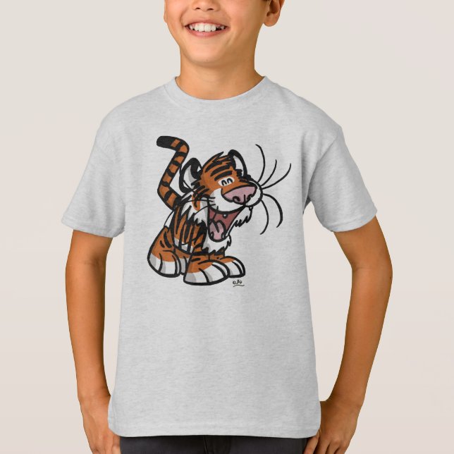 Lil' Cartoon Tiger Children T - Shirt (Vorderseite)