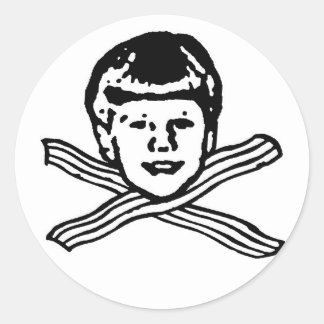 Lil Chiz Lieben Bacon Sticker! Runder Aufkleber