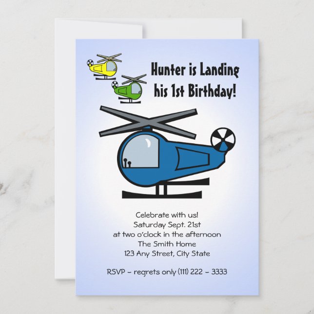 Lil' Chopper Einladung (Vorderseite)