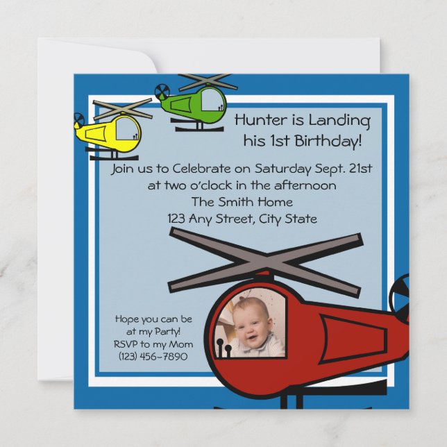 Lil' Chopper Einladung (Vorderseite)