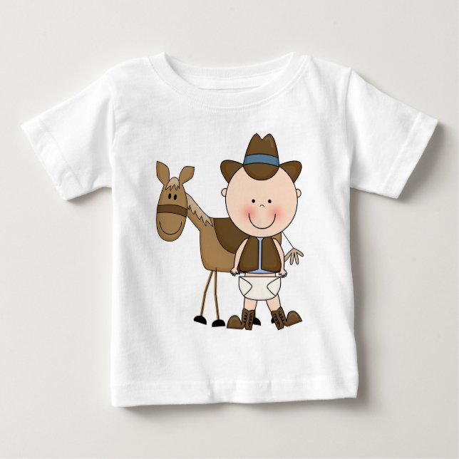 Lil' Cowboy mit Pferd Bereit zum Shirt (Vorderseite)