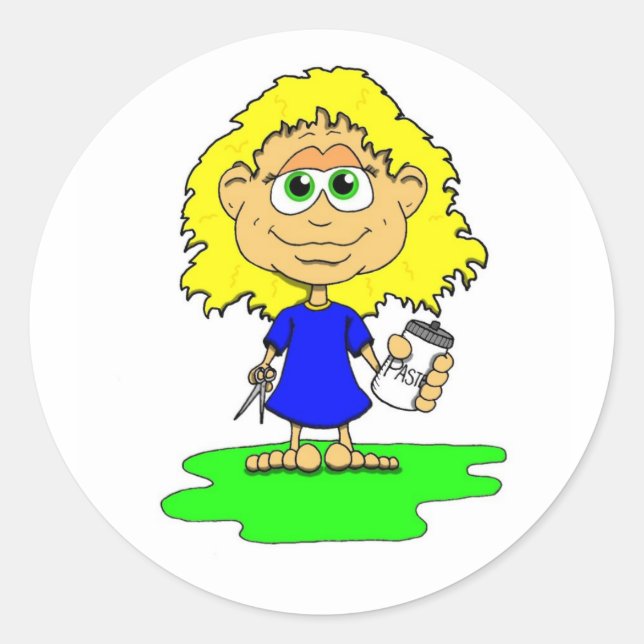 Lil Crafty Runder Aufkleber (Vorderseite)