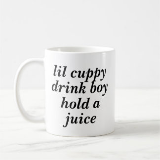 lil cuppy Getränk-Jungengriff eine Saft-Tasse Kaffeetasse