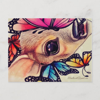 _LiL Deer and Butterflies_ Postkarte