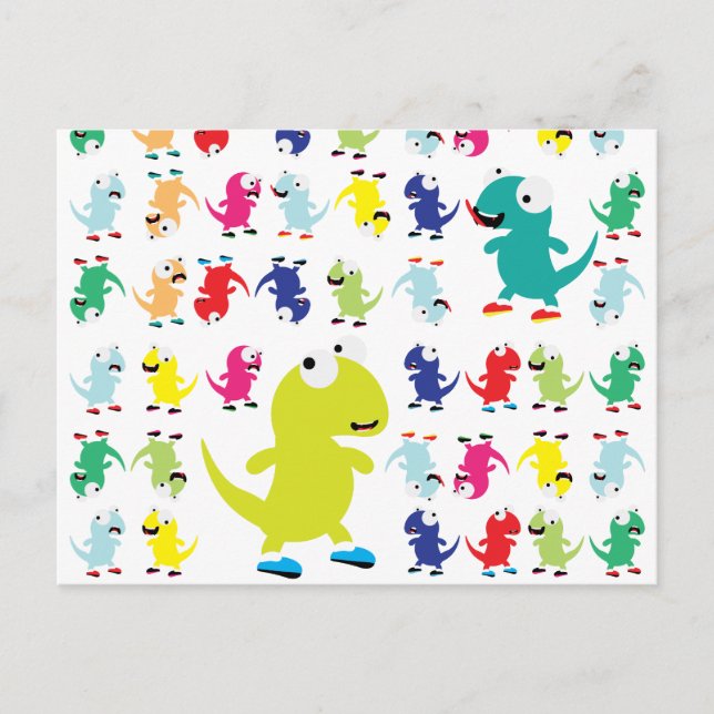 Lil Dino Lizards Postkarte (Vorderseite)