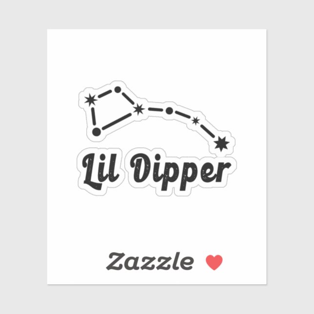 Lil Dipper Constellation Ursa Minor Aufkleber (Blatt)