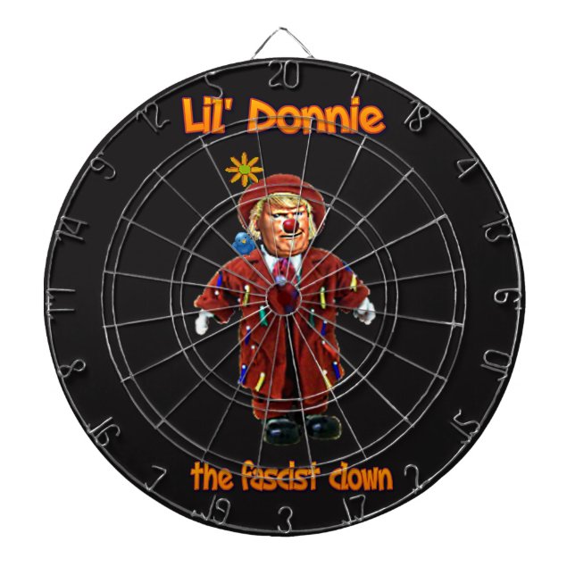 Lil Donnie der faschistische Clown Dartboard Dartscheibe (vorne)